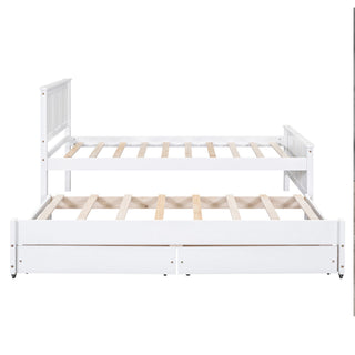 Platform Bed With Trundle And Drawers
