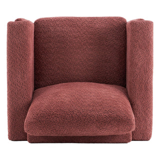 Upholstered Accent Armchair With Square Arm
