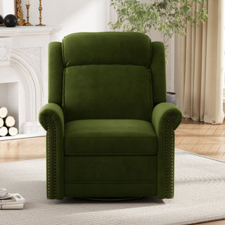 360 Degrees Swivel Recliner Manual Rocking Recliner Home With Adjustable Backrest