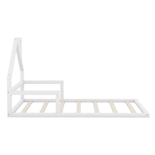 Floor Bed With House Shaped Headboard