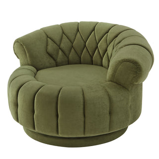 Round Swivel Accent Chair With Rotation