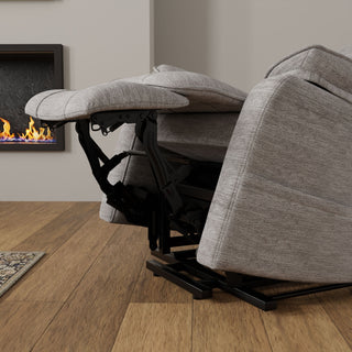 Lucie - Fabric Power Lift Chair - Gray