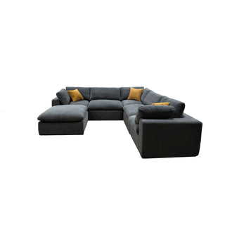 Custom Configuration Modular Sectional & Toss Pillows