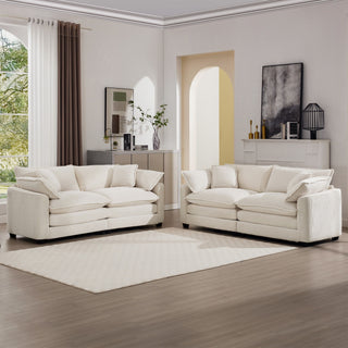 Elegant Oversized Sectional Sofa Set With Deep Seats And Flexible Layout