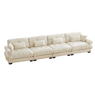 Super Comfort Oversized Modular Sectional Sofa, Deep Seat Convertible L Shaped Couch