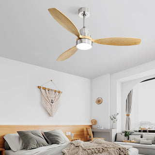 52" Integrated LED Ceiling Fan With Remote Control And Blades For Living Room