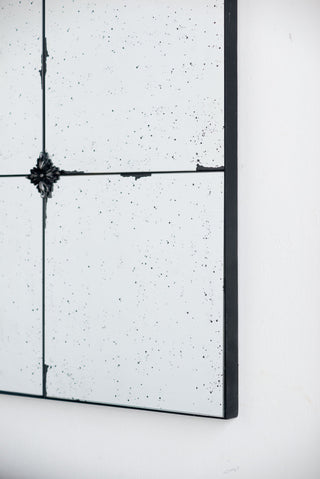 Traditional Decor Style Antique Glass Panel Mirror, Wall Mirror For Bathroom Entryway Console Lean Against Wall