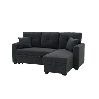 Sleeper Sectional With Pull Out Bed, Reversible Chaise