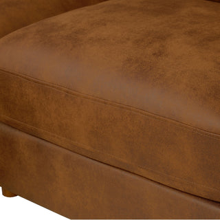 Modular Upholstered Sectional, Medium Firm Seat Cushion, Custom Configuration - Brown