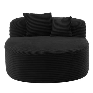 Modern Chaise Lounge Sofa Boneless Couch With Supportive Pillows