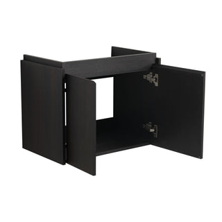 Modern Bathroom Vanity With Ceramic Basin, Wall Mounted Floating Sink Combo, Storage Cabinet