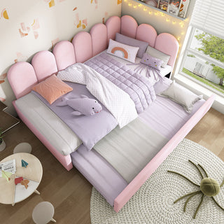 Upholstered Daybed With Pull-Out Bed