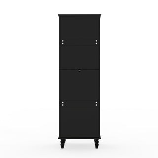 Storage Cabinet, Freestanding Curio Cabinet With Grid Doors & Drawer, Pantry Display Cabinet For Kitchen
