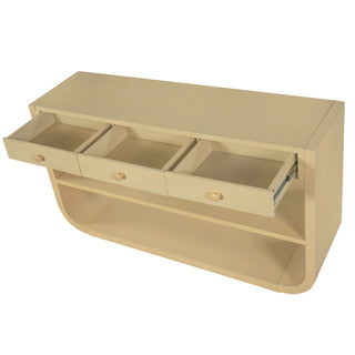 Console Table With 3 Soft Close Drawers & 2 Open Shelves