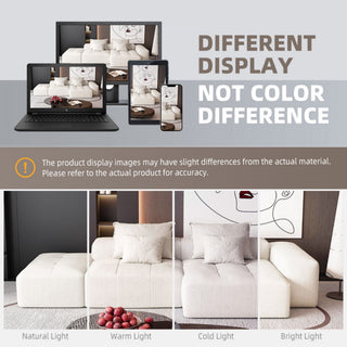 Modern Oversized Diy Combination Modular Sectional Sofa With Pillows
