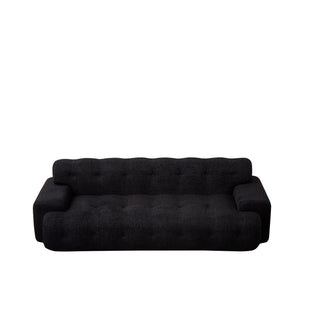 Cloud Series Minimalist Button Tufted Square Arm 3 Seater Sofa