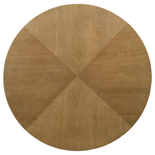 Kent - Round Dining Table - Brown Oak