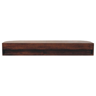 Lunar - Floating Console With 2 Drawer - Chestnut