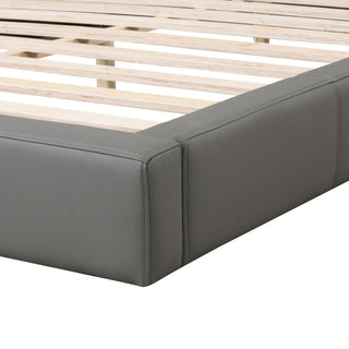 Stylish Upholstered Bed With Birch Wood Frame