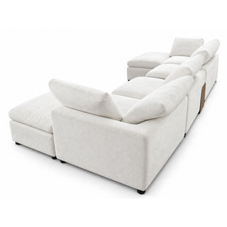 Modular Cloud Couch With Storage Console