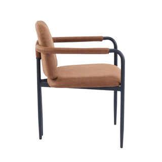 Modern Dining Chair Set With Durable Iron Frame And Comfortable Fabric Upholstery