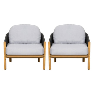 Grotta - Outdoor Wood Club Chair (Set of 2)