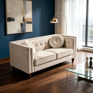 Chesterfield Loveseat 2 Seater Couch For Living Room