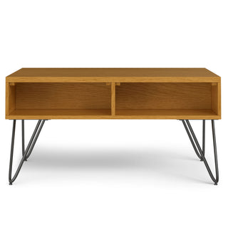 Hunter - Lift Top Coffee With Hidden Storage - Oak