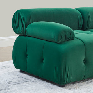 Modular Sectional Sofa, Button Tufted Design With Diy L-Shaped Layout, Reversible Ottoman
