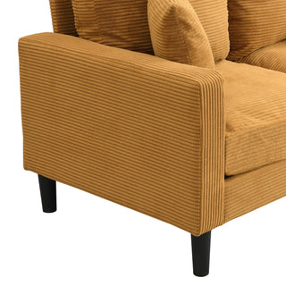 Modern Upholstered Loveseat Sofa, High Resilience