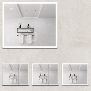 Bathroom Medicine Cabinet With Lights, LED Medicine Cabinet With Mirror, Lighted Medicine Cabinet With Defogger