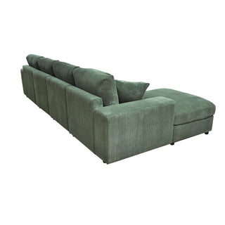 Sectional Sofa With 2 Ottomans And Toss Pillows