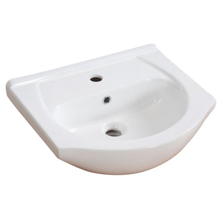 20" Bathroom Vanity With Bulged Sink, Freestanding Single Vanity Set, Soft Close Door