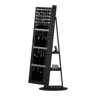 Swivel Jewelry Cabinet With Full Length Mirror