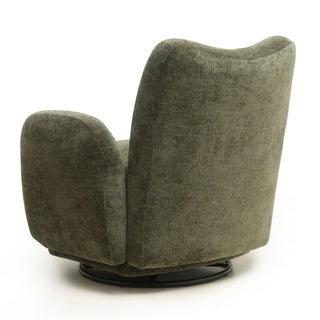 360° Swivel Accent Chair For Living Room - Olive Green