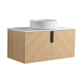 Wall Mounted Bathroom Vanity With Art Sink
