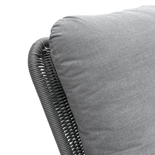 Contemporary Minimalist Wicker Rocking Chair With Soft Cushions And Durable Wooden Frame