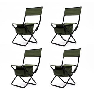 Folding Outdoor Chairs With Storage Bag, Portable Chair For Indoor, Outdoor Camping, Picnics And Fishing