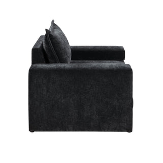 Upholstered Accent Chair With Wide Armrests And Ergonomic Back Support
