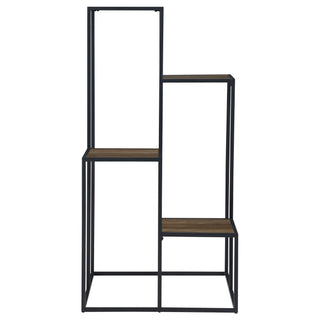 4 Tier Display Shelves - Black