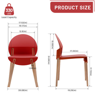 4 Piece Set Of Single Chairs With A Design Combining Modern And Traditional Elements