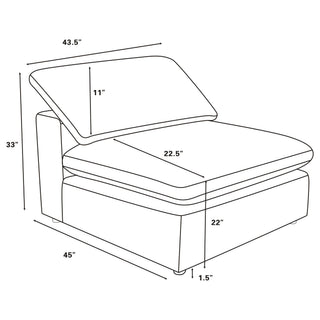 Segoura - Armless Chair
