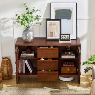 Sideboard Buffet Cabinet With Storage, 2 Doors 3 Drawers