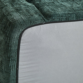 Curved Convertible Sofa, 2 In 1 Frameless Folding Sofa Bed With Pull Out Base And Deep Seat