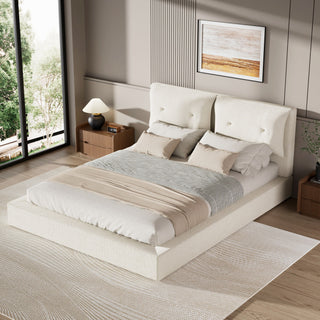 Airframe - Upholstered Bed Frame With Double Layered Upholstered Headboard