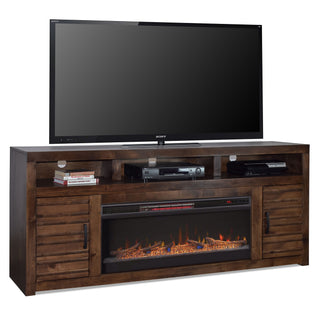 Electric Fireplace TV Stand Console For TVs Up To 95" - Whiskey