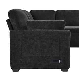 Convertible U-Shaped Sectional Sofa Bed With Reversible Chaise