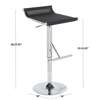 Mirage Ale - Contemporary Adjustable Bar Stool