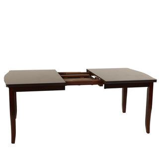 7 Piece Set, Dining Table With Butterfly Leaf And 6 Side Chairs - Espresso