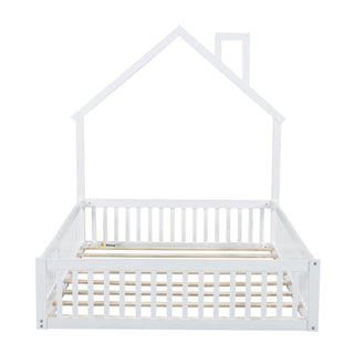 House Platform Bed With Guardrail